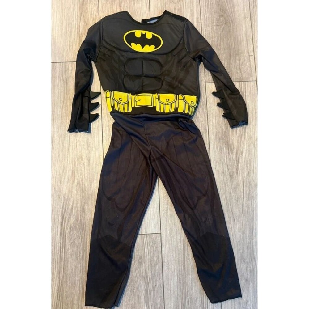 DC Comics Batman Kids Muscle Chest Costume Jumpsuit Rubies Small 4-6 Black